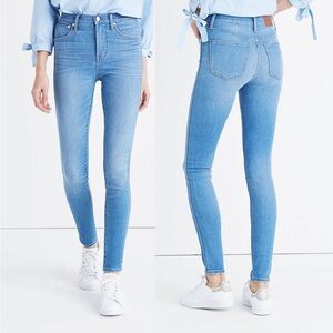 Madewell hank wash 10” high rise jeans